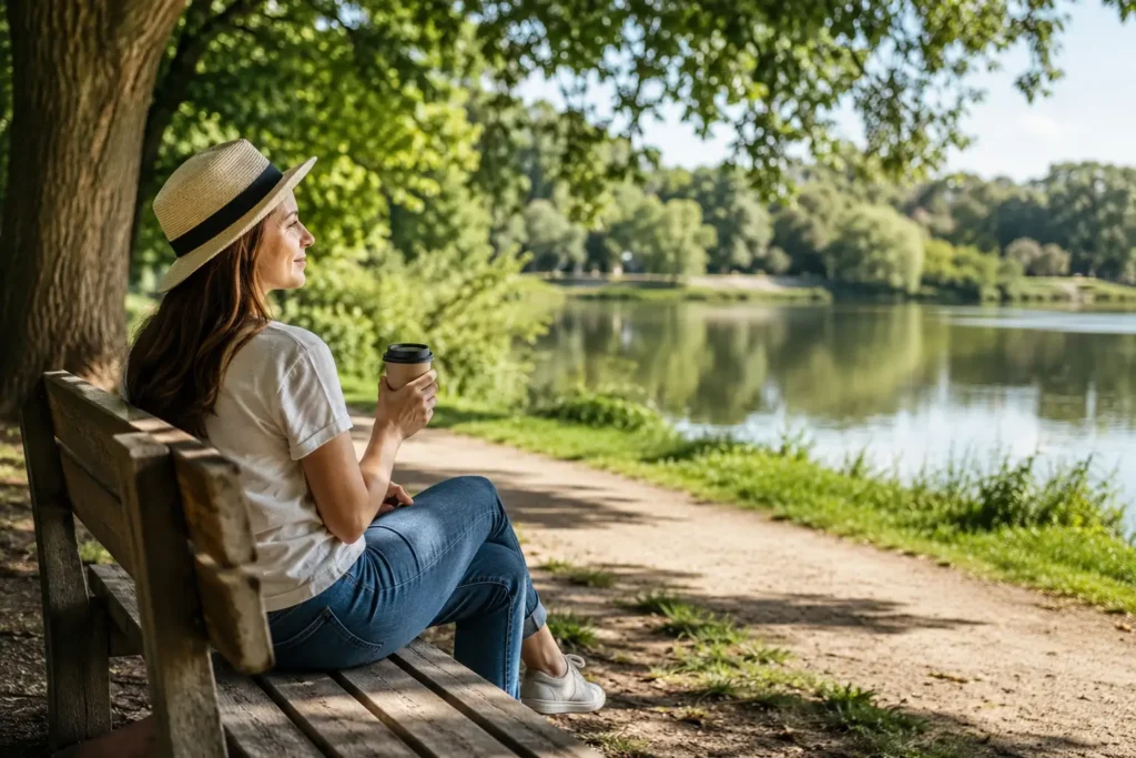 Relaxing outdoors without turning the outing into exercise