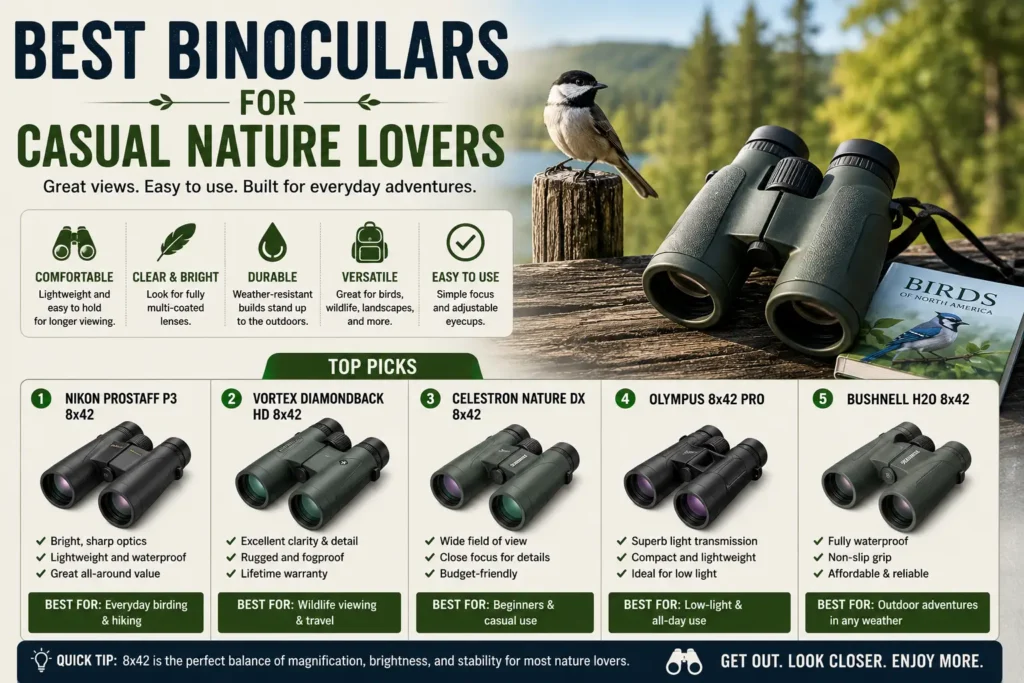 Best Binoculars for Casual Nature Lovers Binoculars for bird watching and casual nature viewing
