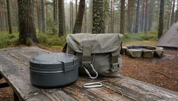 Bear Canister vs Bear Bag: Food Storage for Backcountry Camping Bear-resistant canister and camping food storage bag