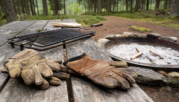 Heat-Resistant Grill Gloves vs Work Gloves for Camp Cooking Camping heat resistant and work gloves