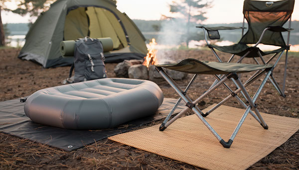 Inflatable Footrest vs Folding Ottoman for Car Camping Inflatable Footrest vs Folding Ottoman for Car Camping illustrative image
