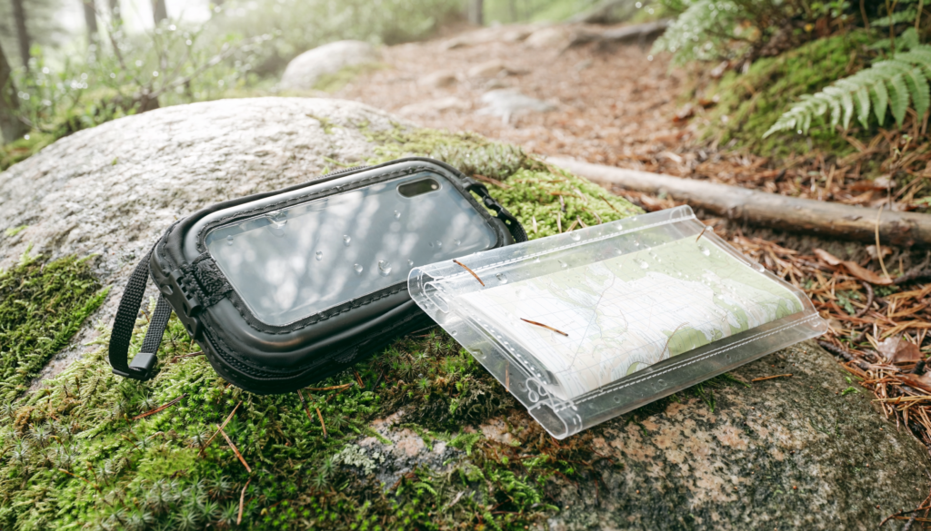 Hiking Map Case vs Waterproof Phone Pouch: Do You Need Both? Printed map case and waterproof phone pouch